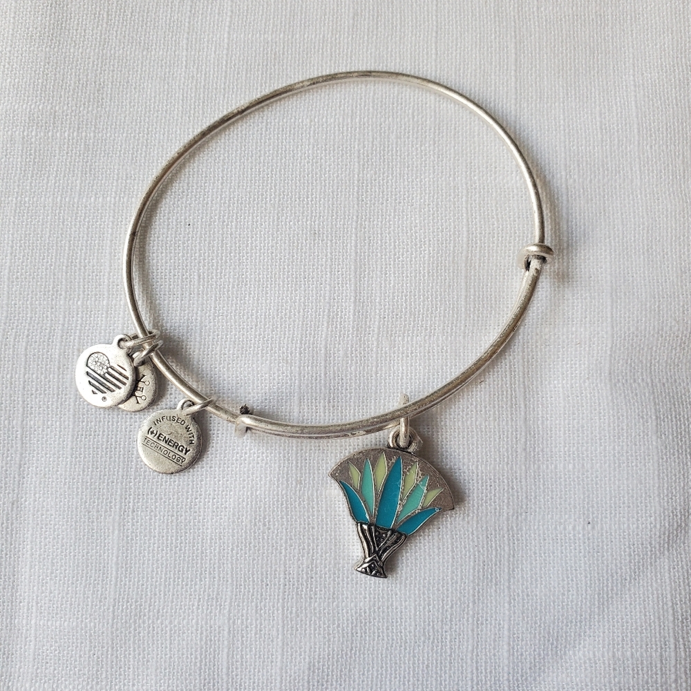 Set of 6 Silver Alex and Ani Bracelets